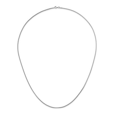 14K White Gold 1.5mm Franco Chain – view 6