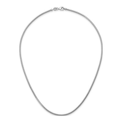 14K White Gold 2mm Franco Chain – view 5