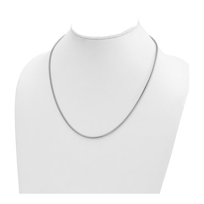 14K White Gold 2mm Franco Chain – view 6