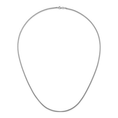14K White Gold 2mm Franco Chain – view 7
