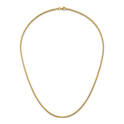 14K Yellow Gold 2mm Franco Chain – view 7