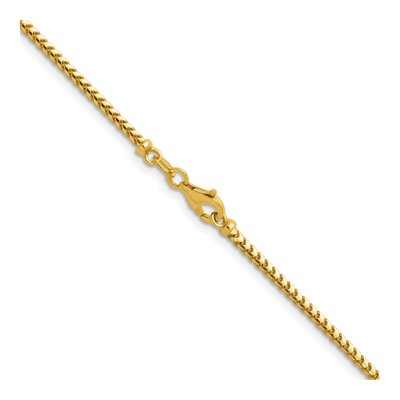 14K Yellow Gold 2mm Franco Chain – view 5