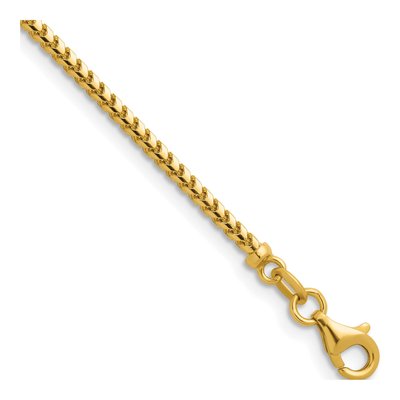 14K Yellow Gold 2mm Franco Chain