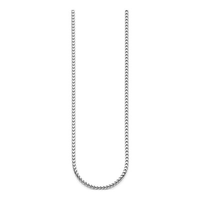 14K White Gold 2.4mm Franco Chain – view 3