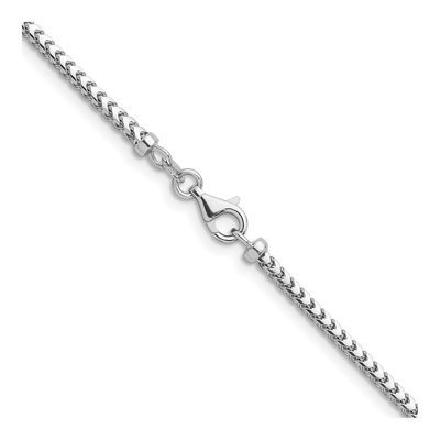 14K White Gold 2.4mm Franco Chain – view 4