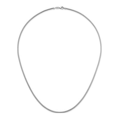 14K White Gold 2.4mm Franco Chain – view 6