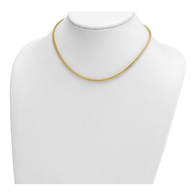 14K Yellow Gold 2.4mm Franco Chain – view 5