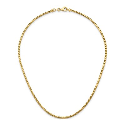 14K Yellow Gold 2.4mm Franco Chain – view 6