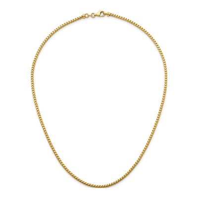 14K Yellow Gold 2.4mm Franco Chain – view 6