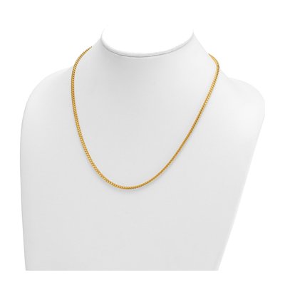 14K Yellow Gold 2.4mm Franco Chain – view 5
