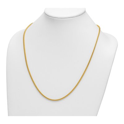 14K Yellow Gold 2.4mm Franco Chain – view 5