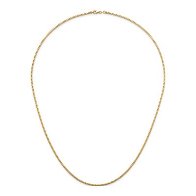 14K Yellow Gold 2.4mm Franco Chain – view 6