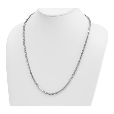 14K White Gold 3.7mm Franco Chain – view 5