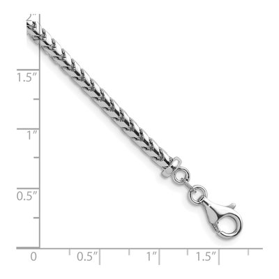 14K White Gold 3.7mm Franco Chain – view 5