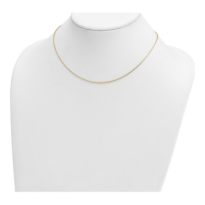 14K Yellow Gold 1.2mm Fancy Link Chain – view 5