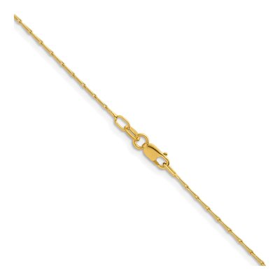 14K Yellow Gold 1.2mm Fancy Link Chain – view 4