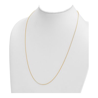 14K Yellow Gold 1.2mm Fancy Link Chain – view 5