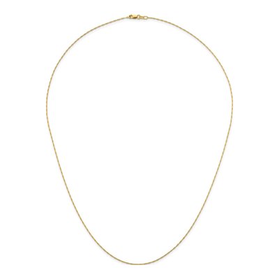 14K Yellow Gold 1.2mm Fancy Link Chain – view 6