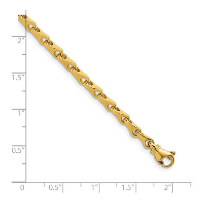14K Yellow Gold 4.3mm Fancy Link Chain – view 3