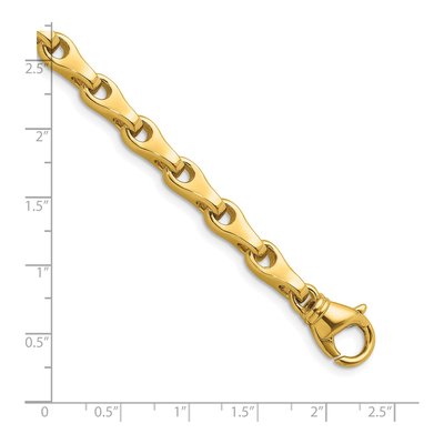 14K Yellow Gold 6.4mm Fancy Link Chain – view 3