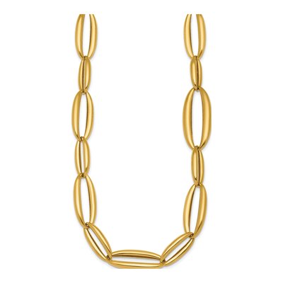 14K Yellow Gold Oval Link Necklace – view 2