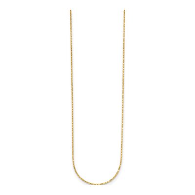 14K Yellow Gold 2mm Fancy Link Chain – view 3