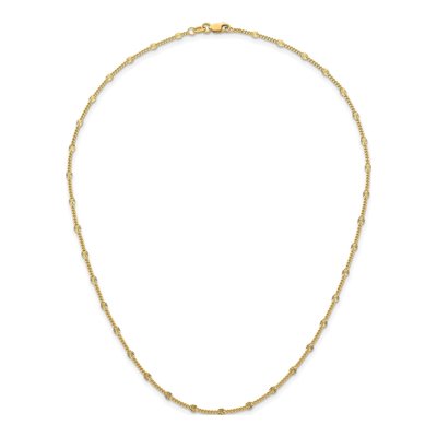 14K Yellow Gold 2.8mm Diamond-Cut Diamond-Cut Chain – view 6
