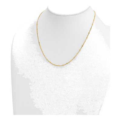 14K Yellow Gold 2.8mm Diamond-Cut Fancy Chain – view 5