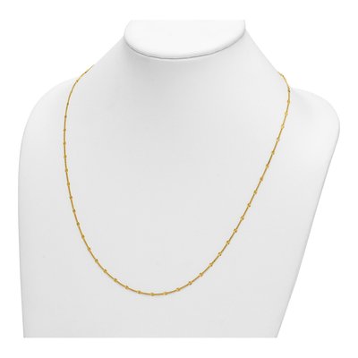 14K Yellow Gold 2.8mm Diamond-Cut Fancy Link Chain – view 5
