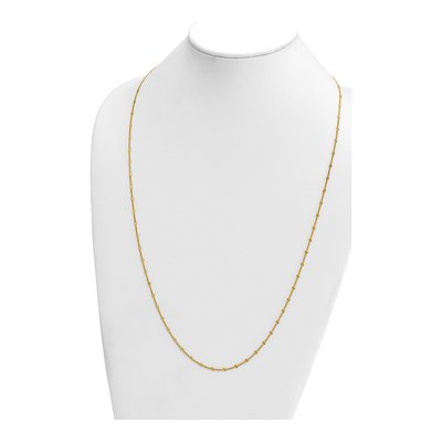 14K Yellow Gold 2.8mm Diamond-Cut Diamond-Cut Fancy Link Chain – view 5