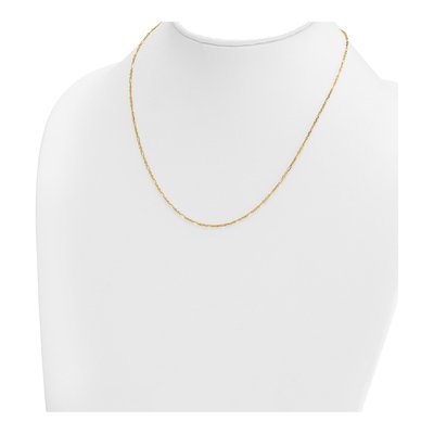 14K Yellow Gold 1.4mm Figaro Chain – view 5