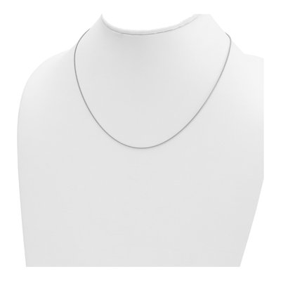 14K White Gold 1.1mm Wheat Chain – view 4