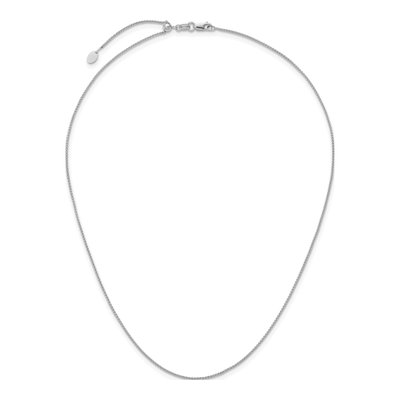 14K White Gold 1.1mm Wheat Chain – view 5