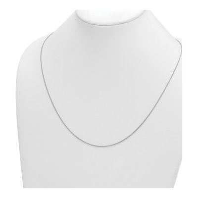 14K White Gold 1.1mm Wheat Chain – view 4