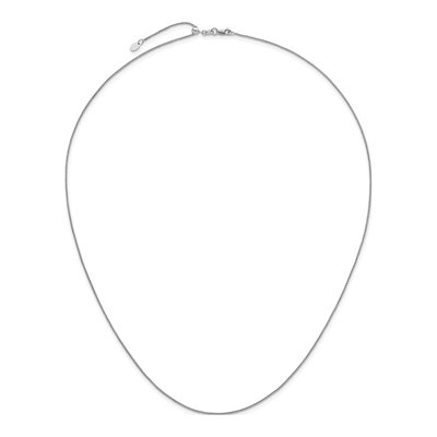 14K White Gold 1.1mm Wheat Chain – view 5