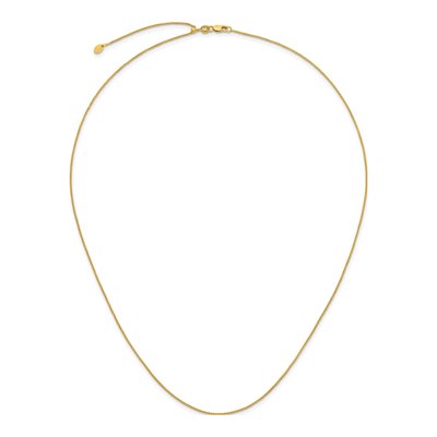 14K Yellow Gold 1.1mm Wheat Chain – view 5