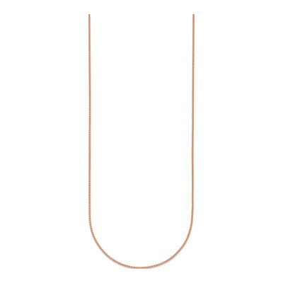 14K Rose Gold 1.1mm Wheat Chain – view 3