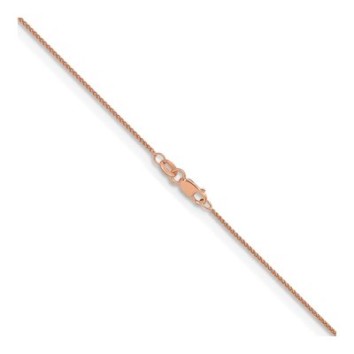 14K Rose Gold 1.1mm Wheat Chain – view 4