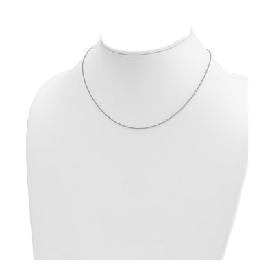 14K White Gold 1.1mm Wheat Chain – view 5