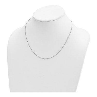 14K White Gold 1.1mm Wheat Chain – view 5