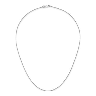 14K White Gold 1.1mm Wheat Chain – view 6