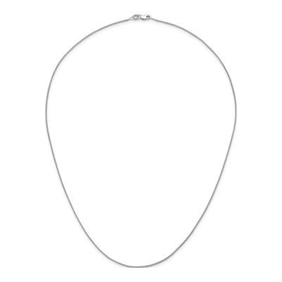 14K White Gold 1.1mm Wheat Chain – view 6