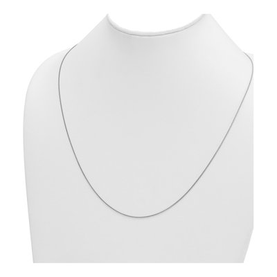 14K White Gold 1.1mm Wheat Chain – view 5