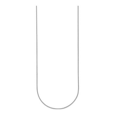 14K White Gold 1.1mm Wheat Chain – view 2