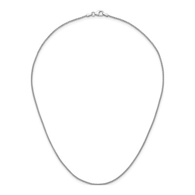14K White Gold 1.3mm Wheat Chain – view 6