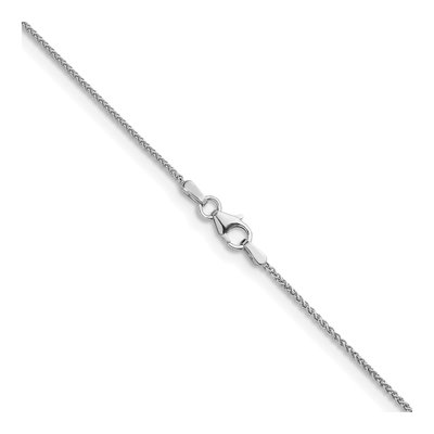 14K White Gold 1.3mm Wheat Chain – view 3