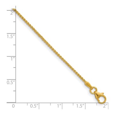 14K Yellow Gold 1.3mm Wheat Chain – view 7