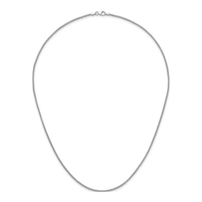 14K White Gold 1.7mm Wheat Chain – view 6