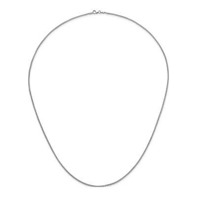 14K White Gold 1.7mm Wheat Chain – view 6