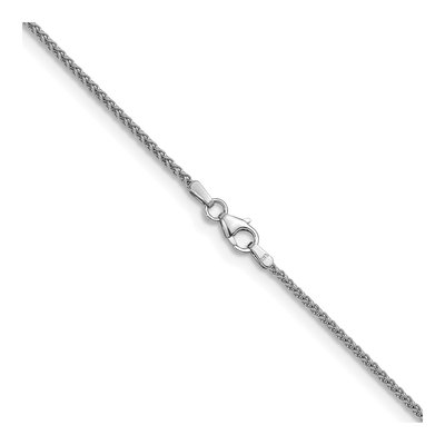 14K White Gold 1.7mm Wheat Chain – view 4